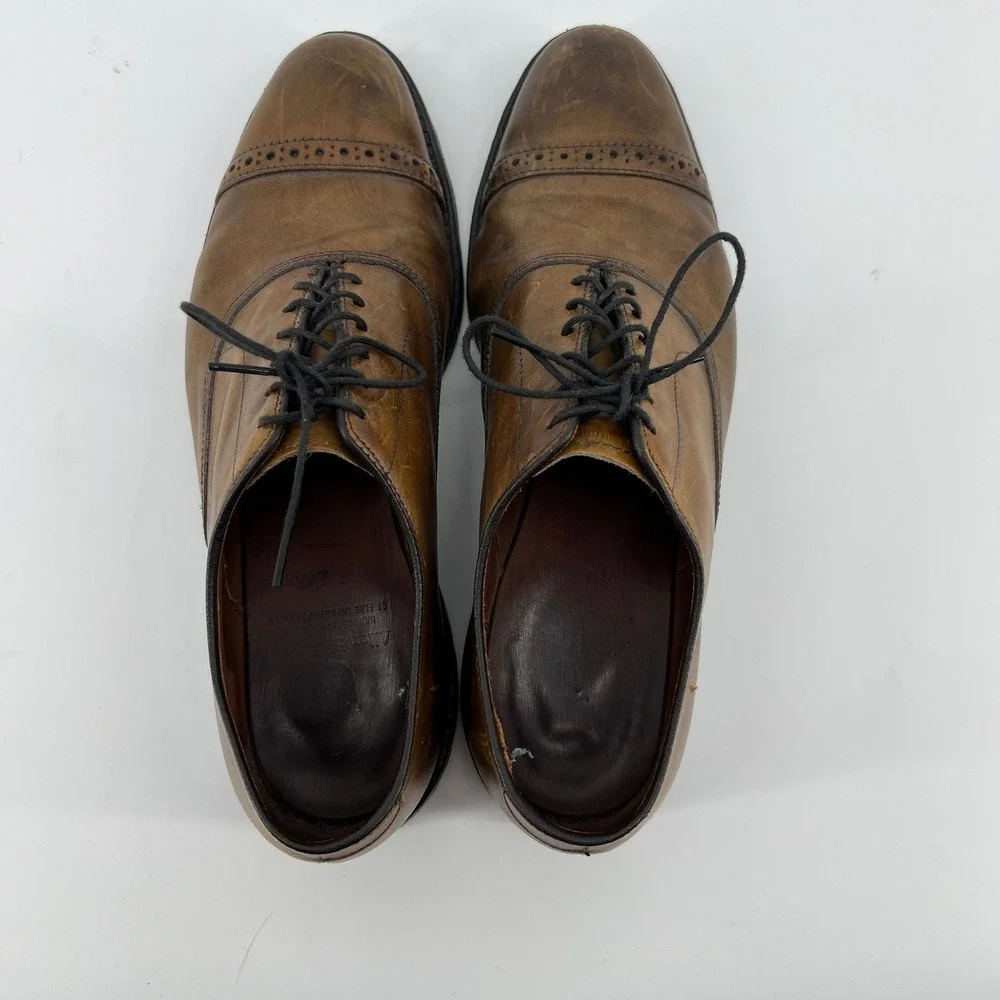 Allen Edmonds Fifth Avenue‎ Cap Toe Oxford Leather Dress Shoes Men 8 Brown